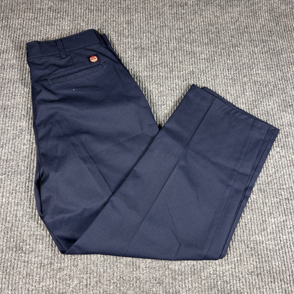 Red Kap Pants Mens 32x28 Navy Blue Industrial Workear Trousers Casual NWT